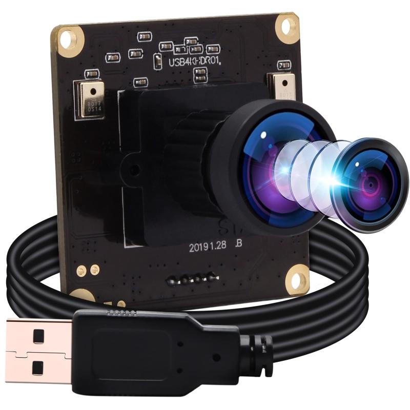 ELP 4K Webカメラ CMOS IMX317 ウェブカメラ Windows/Mac/Linux/Andorid ウェブ会議用カメラUSBカメラミニUSBカメラ pc外付けカメラ
