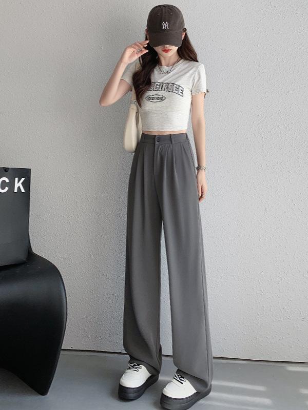 ・カテゴリ: 西装パンツ・ドレスパンツ・スタイル: コンフォートカジュアル、エレガント・通勤・パンツ丈: ロングパンツ・主な素材: ポリエステル・厚さ: 薄手・シルエット: ストレート・ウエスト: ハイウエスト・仕様: ポケット・カラー展開: ホワイト、ブラック、アプリコット、ライトブルー、ピンク、ブラウン、グレー・サイズ展開: S、M、L、XL、2XL、3XL、4XL、5XL・伸縮性: 若干あり・対象: 女性・加工: ノーアイロン加工