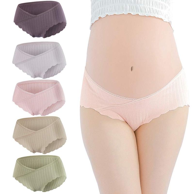 EIPATU マタニティ ショーツ ローライズ コットン 5枚組 産前 産後 妊婦用 下着 インナー 妊婦ショーツ