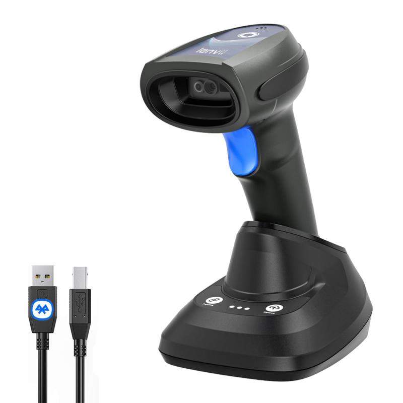 LENVII USB有線/無線 2.4G/Bluetoothバー コード リーダー ハンドヘルドバー コード スキャナー