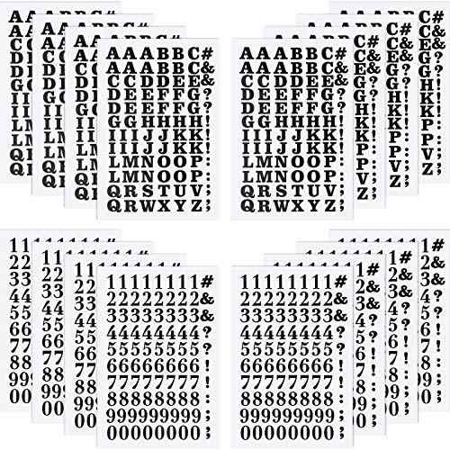 Zonon 1408 Pcs Iron on Letters and Numbers 0.75 Inch Heat Transfer Letters Numbers Adhesive Applique DIY Fabric Vinyl Alphabets