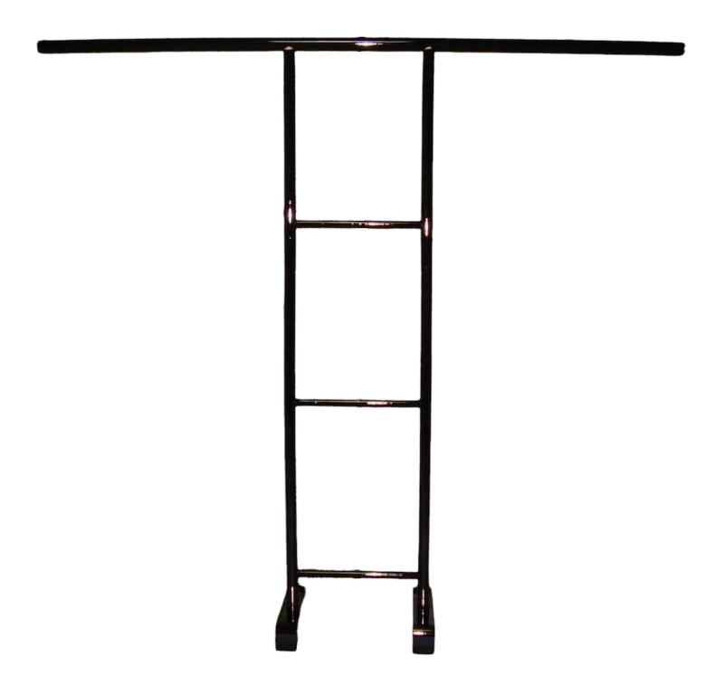スズキモッコウジョ ドラマ撮影でも使われる几帳型衣桁 高さ150cm 黒塗 中