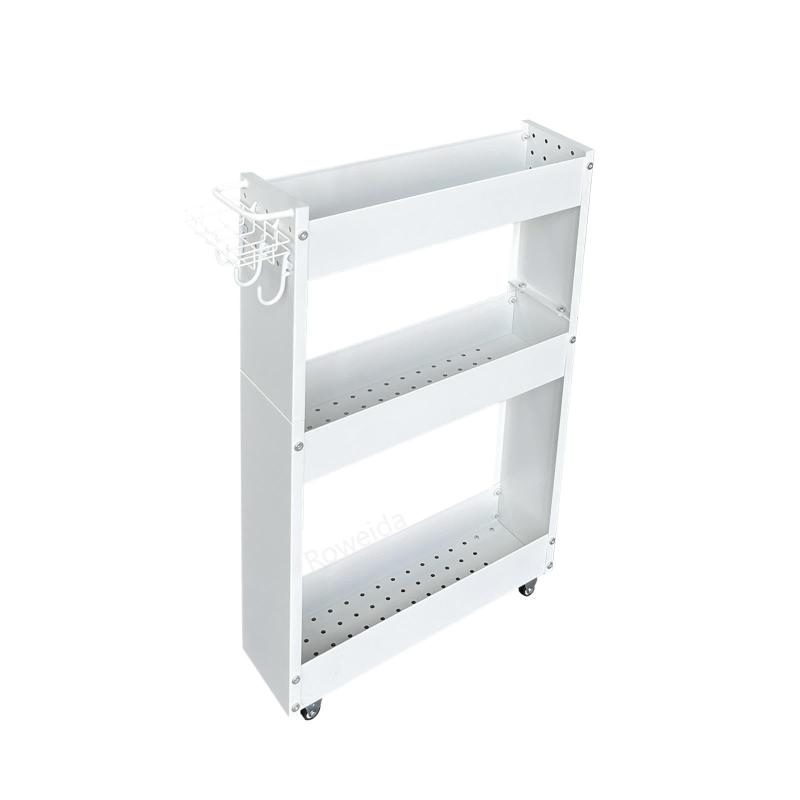 Roweida キッチンワゴン間隙収納スリム13 cm 移動式隙間収納隙間収納頑丈小物収納...