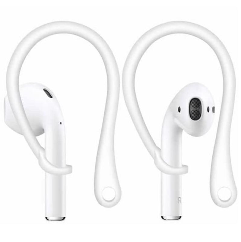 A-Focus AirPods イヤホン落下防止 スポーツ用 ジム用 差し込み型 固定 イヤーフック 耳掛け ホルダー White対応機種： Apple AirPods ( アップル エアーポッズ )。優れた落下防止性能：優れた品質の熱可塑性ポリウレタン材料と最高の落下防止設計により、普通のイヤホンカバー式イヤーフックより良い固定効果を実現、激しいスポーツにも対応できます。高品質なシリコン素材を採用しており、耳に優しく、装着感が抜群です。装着方法：フックの穴にイヤホンの先端を差し込んで、後は耳穴の向きによってAirPodsの装着角度を調整して、最も緊密で快適な角度まで調整してご利用下さい。パッケージ内容： A-Focus　差し込み型イヤーフック 1ペア（LeftとRightそれぞれ1個）、（アクセサリーだけ、イヤホン本体は付属しません）。