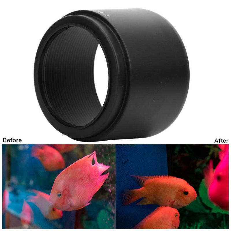 Vbestlife カメラレンズフード LH-61E ブラック プラスチックレンズフード オリンパス70-300mm f / 4.8-6.7カメラ用 チューリップフラワーレンズフード - 3