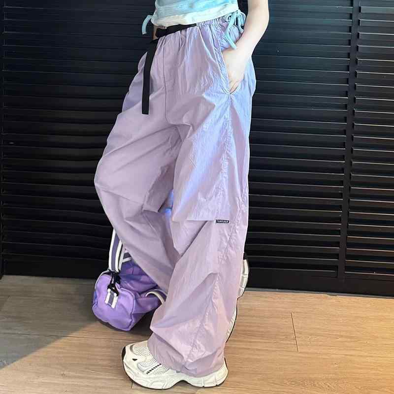 ・カテゴリ: キッズパンツ・スタイル: 韓国風・素材: ポリエステル99%・ズボンの長さ: 長ズボン・対象性別: 女の子・対象年齢: 8歳以上、身長140cm以上・デザイン: カジュアルパンツ・柄: 無地・ウエスト: ハイウエスト・カラー展開: パープル・対応身長: 120cm（推奨体重15-20kg）、130cm（推奨体重20-25kg）、140cm（推奨体重25-35kg）、150cm（推奨体重35-45kg）、160cm（推奨体重45-55kg）、170cm（推奨体重55-65kg）