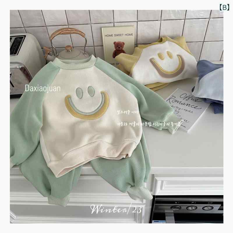 子供服 セットアップ キッズ 男の子 女の子 上下セット スウェット スウェットパンツ 長袖 トップス 秋冬 裏起毛 防寒 保温 暖かい 通園 通学 運動会 旅行 お出かけ カジュアル かわいい キャラクター putera-10558991 GRATIQUE MIEI サンプル画像2