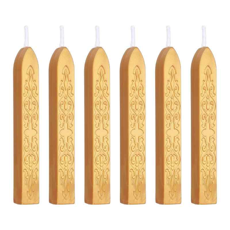 PATIKIL Sealing Wax Sticks, Wax Seal Sticks with Wicks Vintage Traditional Style for Stamp Seals Envelope Letter Wedding