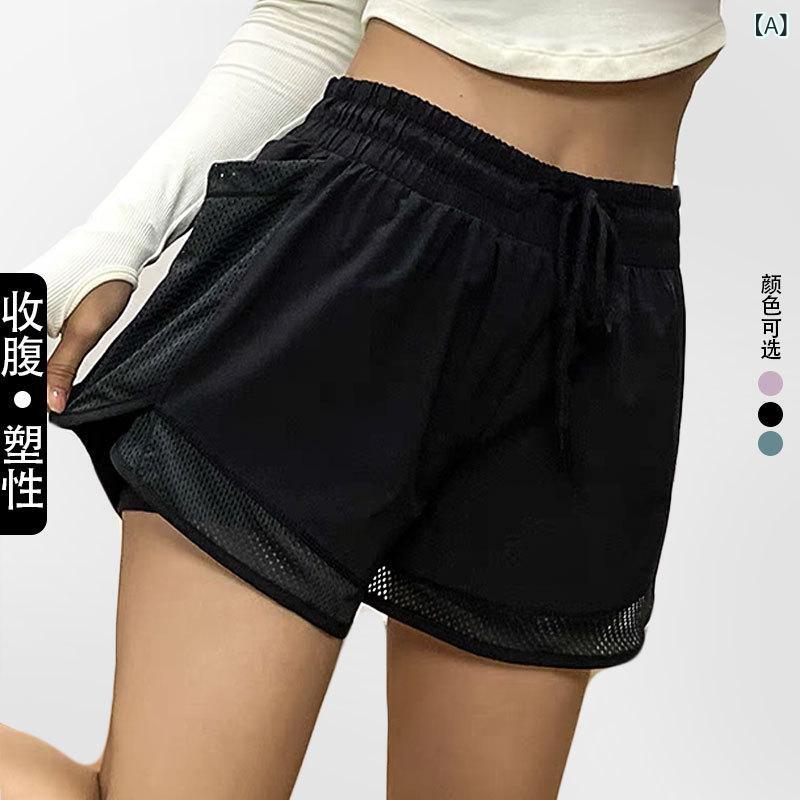 ・機能: 瑜伽健身・素材: ポリエステル95%、スパンデックス5%・カラー展開: ブラック、グリーン、パープル・パンツ丈: 10mmショートパンツ・ボトムススタイル: フェイクツーピーススポーツショートパンツ・サイズ展開: S、M、L、XL、XXL・対象: 若い女性