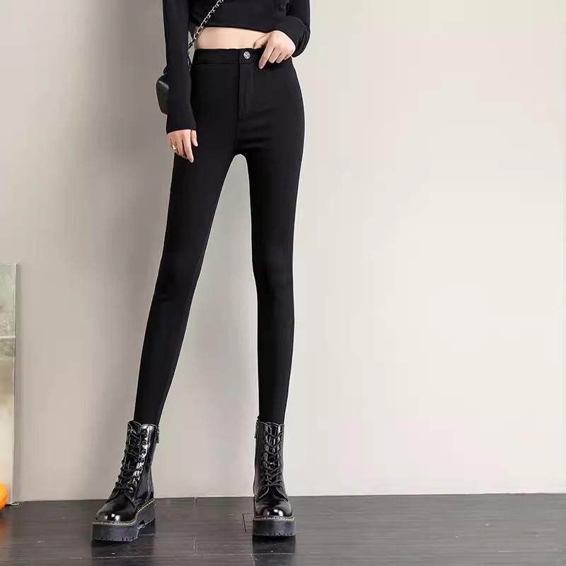 レギンス レディース 裏起毛 レギンスパンツ スキニーパンツ 鉛筆パンツ タイツ スパッツ ズボン ボトムス ハイウエスト 黒 ブラック 細見え 美脚 高弾力 伸縮性 厚手 暖かい 防寒 普段使い 通勤 秋冬 putera-10277543 GRATIQUE MIEI パッケージ画像
