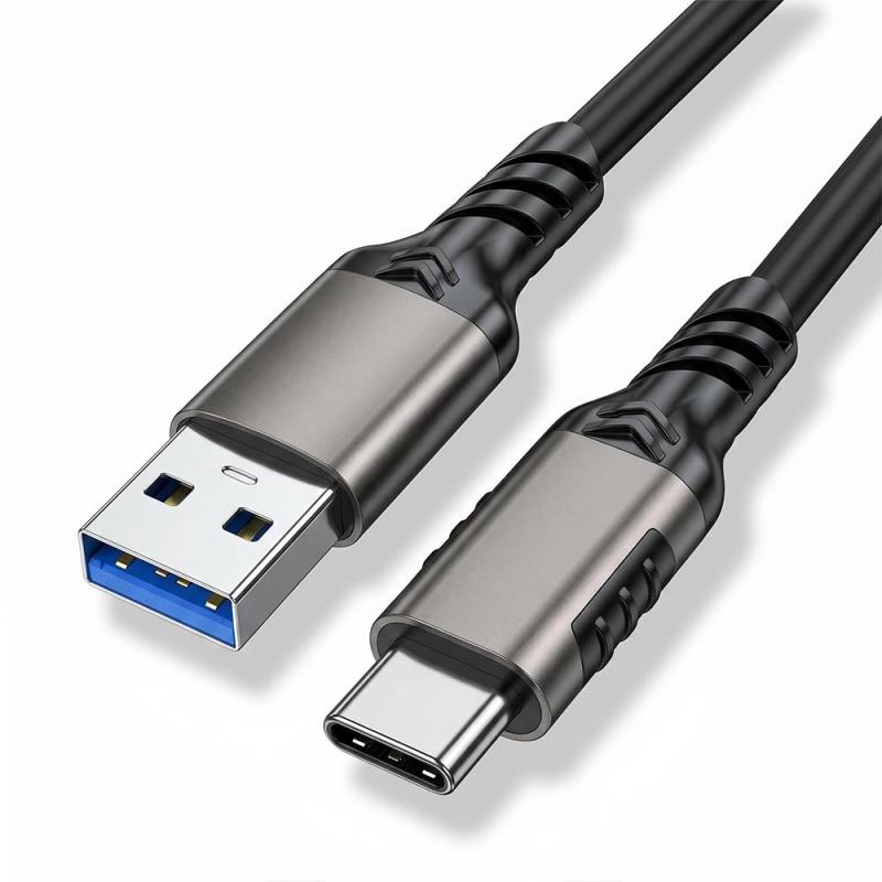 USB Type-C ケーブル USB-A to USB-C 【10Gbpsデータ転送 3A/20V急速充電】 USB3.2 Gen2標準 QC3.0対応 MacBook Pro/Air、Galaxy、Pixel、Xperia等タイプc機種対応