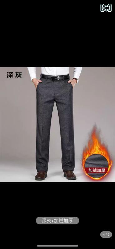 スラックス メンズ 男性用 中高年 裏起毛 暖か 高腰 ハイウエスト 厚手 カジュアル ワーク ズボン ゆったり ストレート 長ズボン ボトムス 秋冬 防寒 ビジネス 紳士用 通勤用 普段使い シニア 40代 putera-10293249 GRATIQUE MIEI サンプル画像3