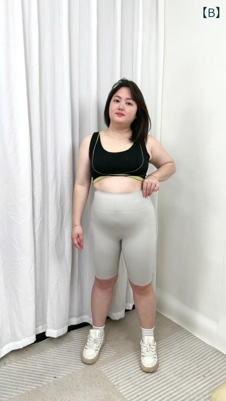 レギンス レディース ショートパンツ スパッツ タイツ 5分丈 ボトムス 自転車 サイクルパンツ インナー 接触冷感 薄手 引き締め 補正下着 ハイウエスト 美脚 ヒップアップ 細見え 着痩せ 伸縮性 フィットネス 部屋着 putera-10298036 GRATIQUE MIEI サンプル画像2