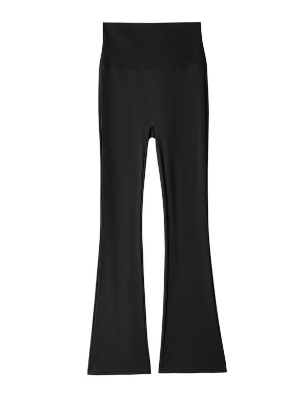 ・カテゴリ: レギンスパンツ・主な素材: ナイロン70%以上80%未満、スパンデックス30%以下・パンツ丈: ロングパンツ・スタイル: ブーツカット・生地の厚さ: 薄手・機能: 美脚、スリムフィット・柄: 無地・デザイン: ラッパズボン・カラー展開: ブラック（レギュラー）、グレー（レギュラー）、ブラウン（レギュラー）、ブラック（ロング）、グレー（ロング）、ブラウン（ロング）・サイズ展開: S、M、L、XL、XXL・伸縮性: 高い