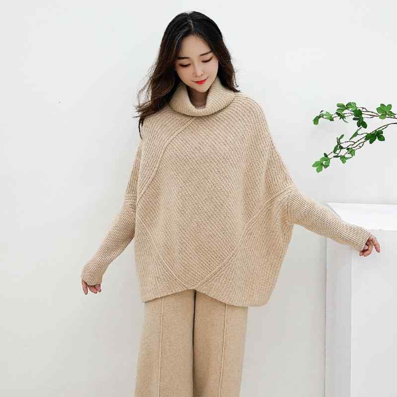 ニット レディース セーター 秋冬 カシミヤ100％ トップス タートルネック ゆるシルエット チュニック丈 厚手 暖かい 長袖 プルオーバー 無地