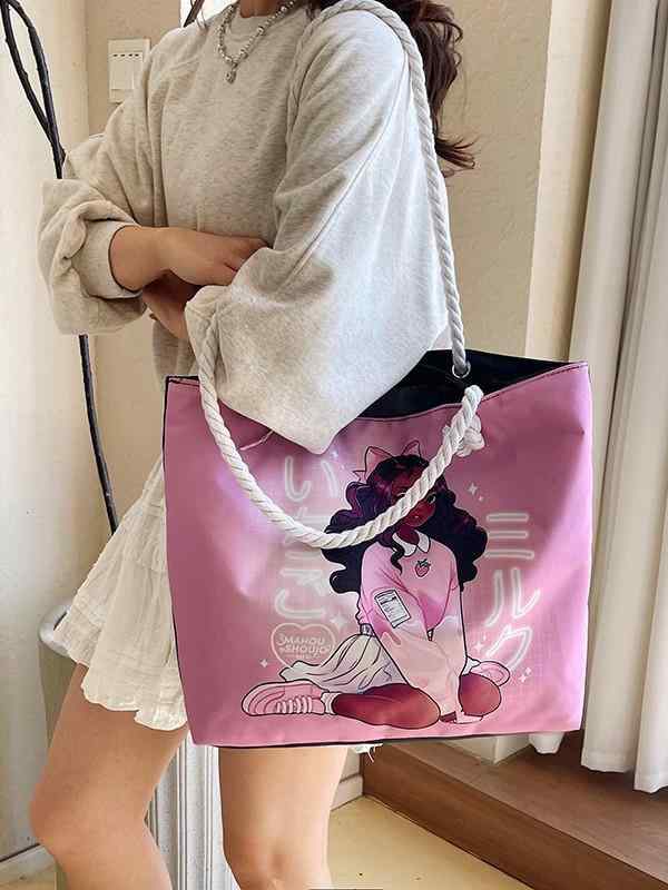 トートバッグ レディース プリント 帆布 大容量 ショルダーバッグ 鞄 手提げ かばん 肩掛け マザーズバッグ 旅行 通勤 通学 普段使い キャンバス 軽量 おしゃれ ナチュラル シンプル オールシーズン