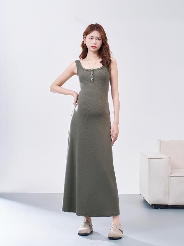 ワンピース マタニティ レディース ノースリーブ キャミソール 妊婦服 産前 産後 ...