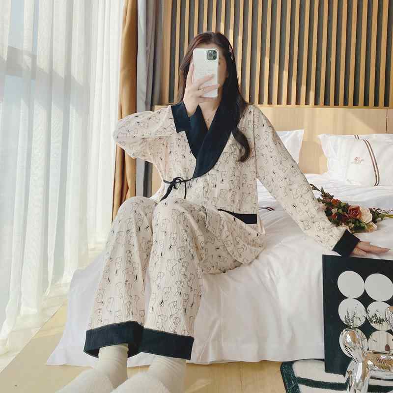マタニティウェア レディース パジャマ 和服 綿 産後 授乳服 家居服 入院着 部屋着...