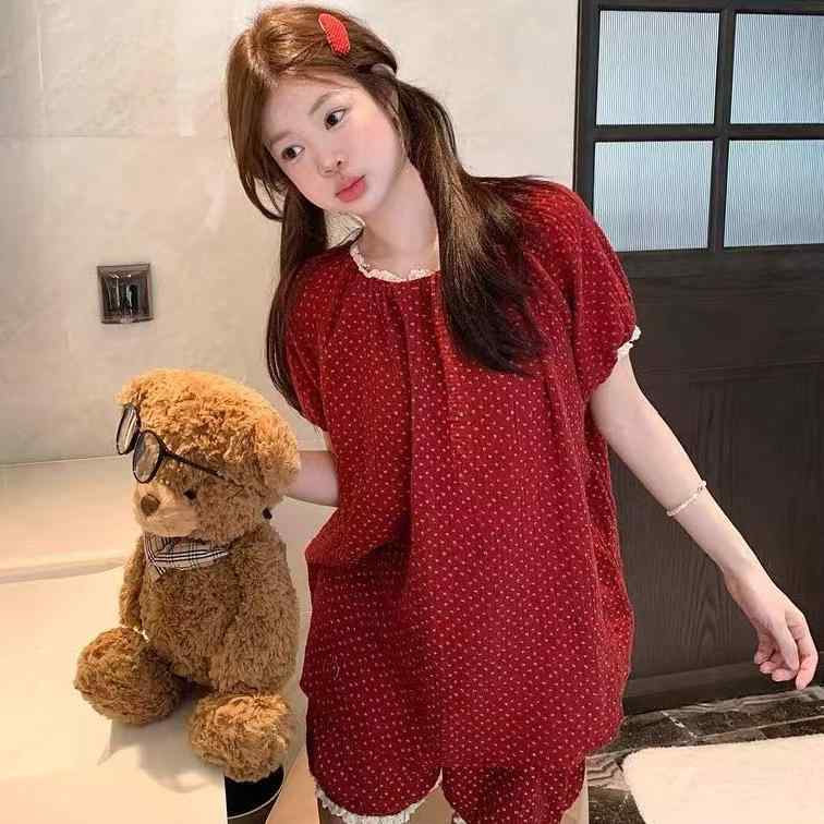 パジャマ レディース セットアップ 花柄 半袖 ショートパンツ かわいい ゆるシルエット カジュアル ルームウェア 部屋着 春夏