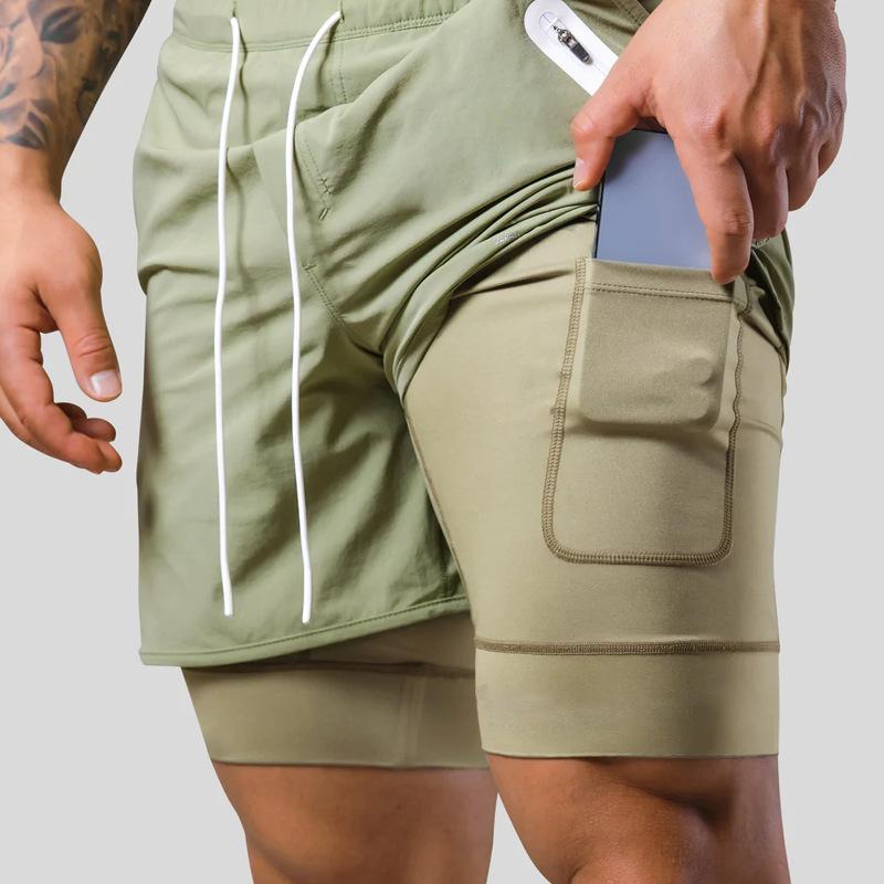ショートパンツ メンズ スポーツ ハーフパンツ レイヤード 重ね着風 バスケットボール トレーニング ウェア ジム 運動 普段使い カジュアル 短パン 吸湿速乾 通気性 軽量 伸縮性 オールシーズン アウトドア 部屋着 ランニング ボトムス