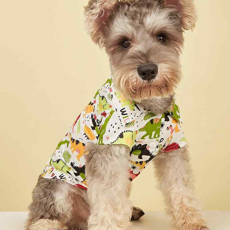 ペット 服 ペットウェア 小型犬 猫 シャツ 女の子 男の子 カーディガン 恐竜柄 プリント カジュアル おしゃれ