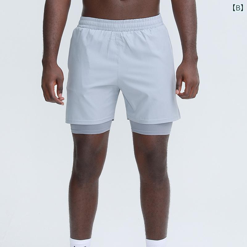 ショートパンツ メンズ スポーツ フィットネス トレーニング バスケットボール 速...