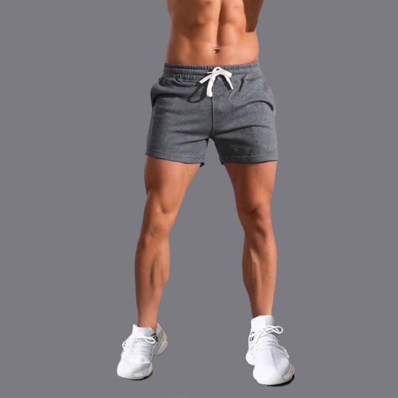 ショートパンツ メンズ スポーツウェア 三分丈 短パン 綿混 ストレッチ 通気性 速乾性 伸縮性 フィット感 ジム トレーニング ランニング バスケットボール 無地