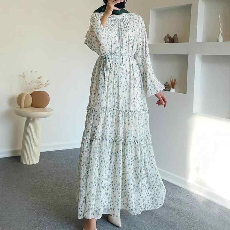 ワンピース レディース シフォン ロング丈 花柄 マキシ丈 綺麗め 優雅 ベルト付き 長袖 清楚 フェミニン ウエストマーク ギャザー 春夏秋 デート お呼ばれ オフィスカジュアル エレガント・素材: ポリエステル、スパンデックス・柄: 花柄・加工: プリント・スタイル: プルオーバー・構成: 単品・スカート丈: ロングスカート・シルエット: Aライン・ネックライン: クルーネック・袖の形状: キャップスリーブ・袖丈: 長袖・ウエスト: ミドルウエスト・流行の要素: 切り替え・カラー展開: ライトブルー・サイズ展開: S,M,L,XL,XXL・テイスト: 通勤スタイル・スカートカテゴリー: ワンピース・素材構成: ポリエステル95%以上、スパンデックス30%以下