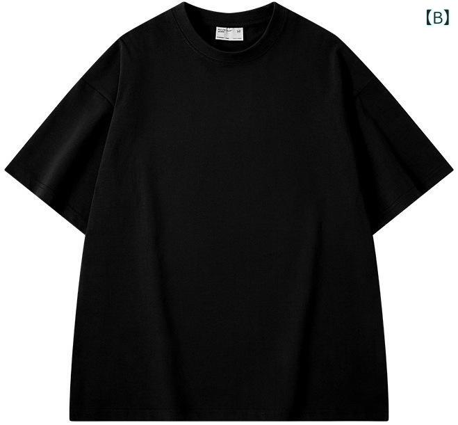 Tシャツ メンズ 半袖 ヘビーウェイト 厚手 新疆綿 無地 ドロップショルダー トレンド系 普段着 インナー putera-10355650 GRATIQUE MIEI サンプル画像3