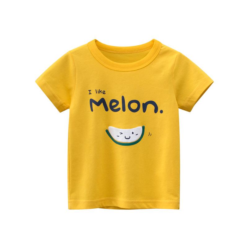 Tシャツ キッズ 女の子 半袖 トップス 綿 コットン フルーツ柄 かわいい カジュアル クルーネック プルオーバー 普段着 通園 通学 部屋着 快適 柔らかい 涼しい 吸汗性 デザイン性 夏・性別: 男女兼用・スタイル: 韓国風・フード: なし・袖丈: 半袖・対象年齢: 3～8歳・生地加工: 柔軟仕上げ・柄: 無地・エレメント: スポーツ、田園風、かわいい・面料名称: 綿・主な素材: 綿100%・安全基準: クラスA・ネックライン: クルーネック・カラー展開: 金黄、ピンク、アプリコット・サイズ展開: 90cm、100cm、110cm、120cm、130cm、140cm・カテゴリ: キッズTシャツ