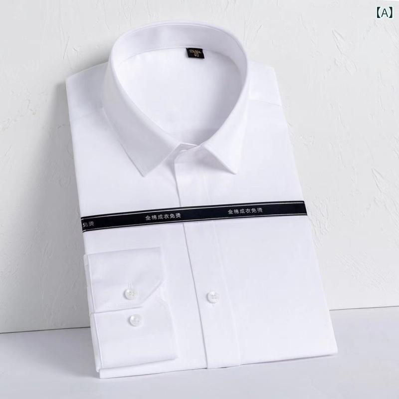 シャツ メンズ 長袖 形態安定 綿100％ 秋 ビジネス フォーマル 無地 コットン 紳士服・面料: 純棉・素材機能: 透気、耐磨、免燙、色牢度高・生地番手: 100支・スタイル: 商务通勤・款式: カーディガン・シルエット: フィット型・襟型: 襟付き・袖丈: 長袖・柄: 無地・厚さ: 普通・誤差範囲: 1-2・スタイル詳細: ポケット装飾・ターゲット層: 青年・素材成分: 綿100%・用途: 通勤・カラー展開: 白色、青色、青色ストライプ、青白格子、青白ストライプ、浅紫ストライプ（ポケットなし）、浅藍ストライプ・サイズ展開: 38,39,40,41,42,43,44,45,46・適用シーズン: 四季・加工: 免燙処理・対象年齢層: 成人・性別: 男・製品カテゴリ: シャツ