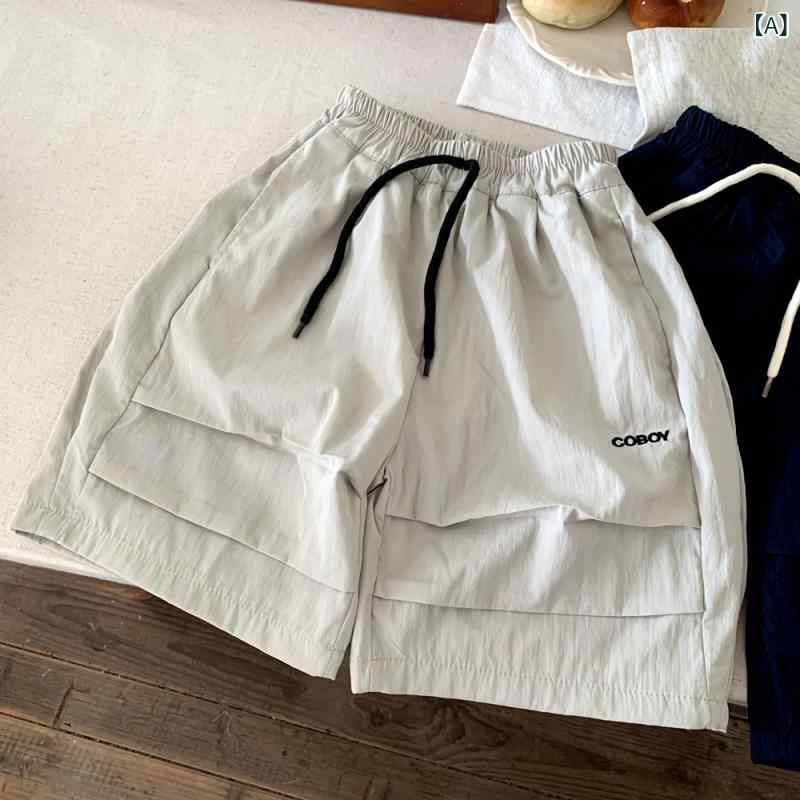 ハーフパンツ キッズ 男の子 女の子 カーゴパンツ ショートパンツ 五分丈 カジュアル 運動着 ズボン ゆったり ウエストゴム ボトムス 通園 通学 普段着 遊び着 公園 柔らかい 綿混 春夏 putera-10370814 GRATIQUE MIEI サンプル画像2