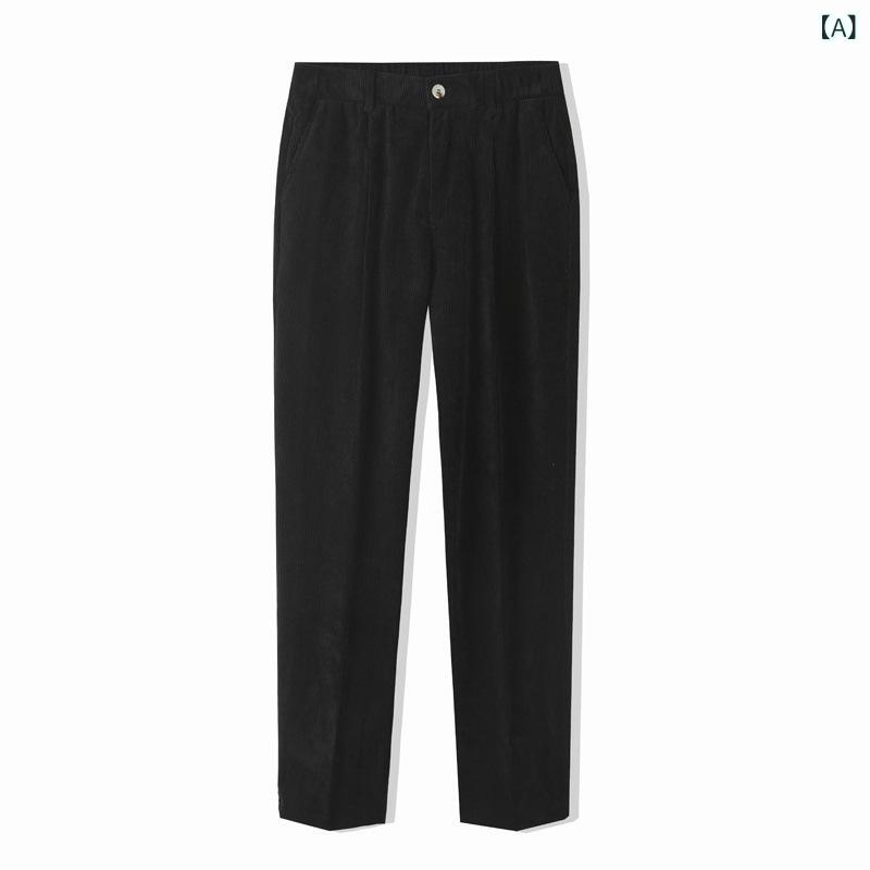GRATIQUE MIEIのロングパンツ メンズ カジュアルパンツ 九分丈 スラックス イージーパンツ ストレートパンツ パンツ ボトムス ゆったり ワイドシルエット 無地 シンプル ベーシック 秋物 秋服 おしゃれ 普段着 通勤通学｜アングル2