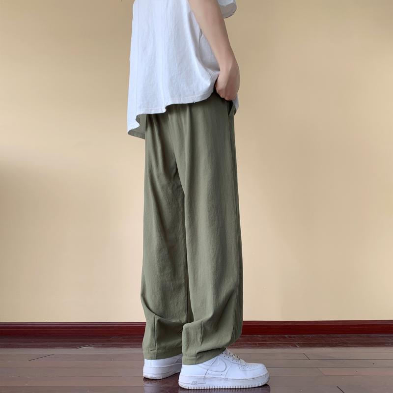 ロングパンツ メンズ カジュアルパンツ 麻混 綿麻パンツ ワイドパンツ ストレートパンツ ハーレムパンツ リネン混 リラックスパンツ 大きいサイズ ゆったり 体型カバー 通気性 吸汗 速乾 日系 オールシーズン 普段使い カジュアル