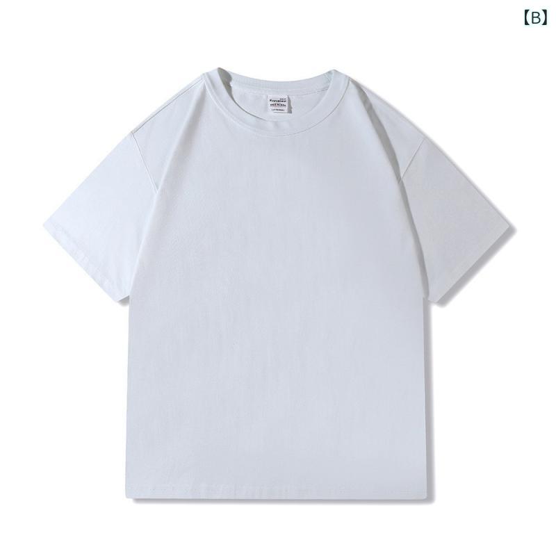 GRATIQUE MIEIのTシャツ メンズ レディース 半袖 無地 カジュアル シンプル ゆったり オーバーサイズ ビッグシルエット クルーネック カットソー インナー トップス 普段着 ストリート系 原宿系 オールシーズン｜アングル3