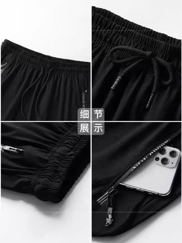 ハーフパンツ メンズ 接触冷感 春夏 カジュアル 薄手 通気性 ランニング用 大きいサイズ ファスナーポケット 速乾 吸湿速乾 伸縮性 普段使い 部屋着 アウトドア 無地・素材: 牛乳シルク（ポリエステル）・パンツ丈: 五分丈・カラー展開: ダークグレー、ブラック・サイズ展開: M、L、XL、2XL、3XL、4XL、5XL・パンツの型: ストレート・伸縮性: 中・スタイル: スポーツ