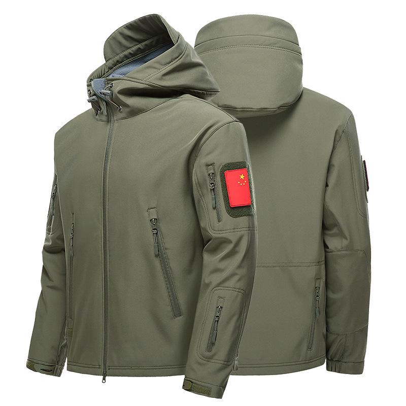 ジャケット メンズ アウター マウンテンパーカー ジャンパー 上着 ブルゾン ウインドブレーカー アウトドア 登山服 防寒 防水 防風 透気 撥水 厚手 裏起毛 フード付き フリース 無地 カジュアル 暖かい 紳士 秋冬・カテゴリ: アノラック・機能: 通気性、防水、保暖、耐摩耗、防風、帯電防止、吸湿速乾・素材: ポリエステル・柄: 無地・対応スポーツ: スケートボード、クライミング、スキー、ダイビング、一般、ハイキング、キャンプ、フィッシング、乗馬、射撃、登山、旅行、遠足、狩猟、サイクリング、ドライブ、氷上スポーツ・対象: メンズ・スタイル: プルオーバー・仕様: フード付き（取り外し不可）、インナーなし、ファーなし・防水性: 5000mm・対応シーン: ランニング、フィットネス、マッサージ、ボディメイク、チェス・カードゲーム、楽器演奏・カラー展開: グレー、ブラック、アーミーグリーン・サイズ展開: S、M、L、XL、XXL、XXXL・アウター素材: ゴアテックス