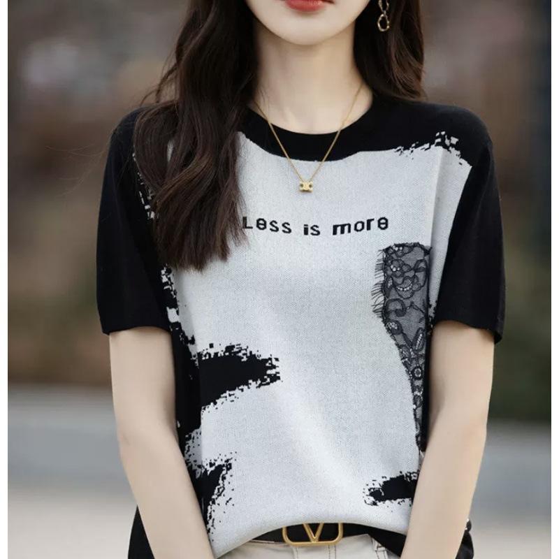 绢糸 半袖 Tシャツ レディース 2024新 ラウンド ネック 半袖 色 合わせ ゆったり 底 夏 純綿糸 Tシャツ トップス生地名: その他パターン: アルファベット/数字/文字袖の長さ: 半袖クラフト: プリント貨物番号: 19555 # oプレートタイプ: ゆったり型襟タイプ: ラウンドネック流行の要素: プリント発売年/季節: 夏カラー: 画像の色サイズ: ワンサイズ,Fスタイルタイプ: 雰囲気通勤スタイル: 通勤風製品カテゴリ: Tシャツ
