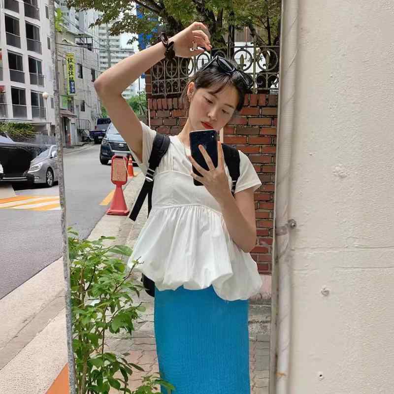 韓国 風 chi 夏 人気 雰囲気の 方 襟の純 色の 万能は やせて いて、 つぼみの ベストストラップの シャツ レディースを 調節 する ことが できます。ブランド: その他スタイル: キャミソールタイプ,韓系風プレートタイプ: ゆったり型服の長さ: ショートスタイル（40cm&amp;lt;長さ≤50cm）パターン: 純色人気要素: 純色発売年/季節: 2024年夏生地名: ポリエステルメイン生地成分: その他カラー: 黒,ホワイト,カーキサイズ: ワンサイズ適用年齢層: 成人スタイルタイプ: 日韓レジャー適用性別: 女性タイプ: その他のブランドタグ: タグ付きショルダーストラップのスタイル: 細いショルダーストラップ伸縮性: ZBのスタイルタイプ: 快適レジャーラベル: 襟ネーム付き