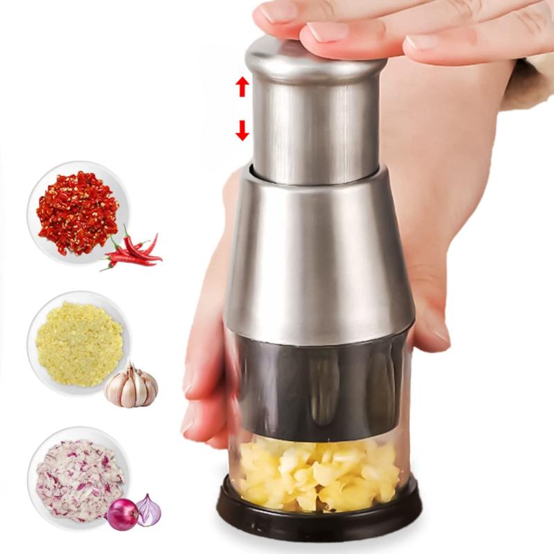 ニンニクつぶし器 ガーリックプレス にんにくカッター にんにくプレス にんにく絞り ステンレス みじん切り器 生姜破砕機 つぶし器 潰し器 おろし器 みじん切り 食洗機OK 人間工学 省力化