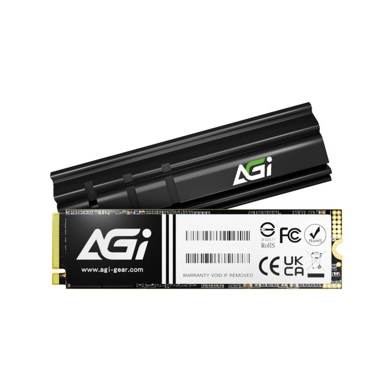 AGI AI858 2TB SSD Gen5×4 NVMe2.0 M.2 Type 2280 PCIe 内蔵SSD