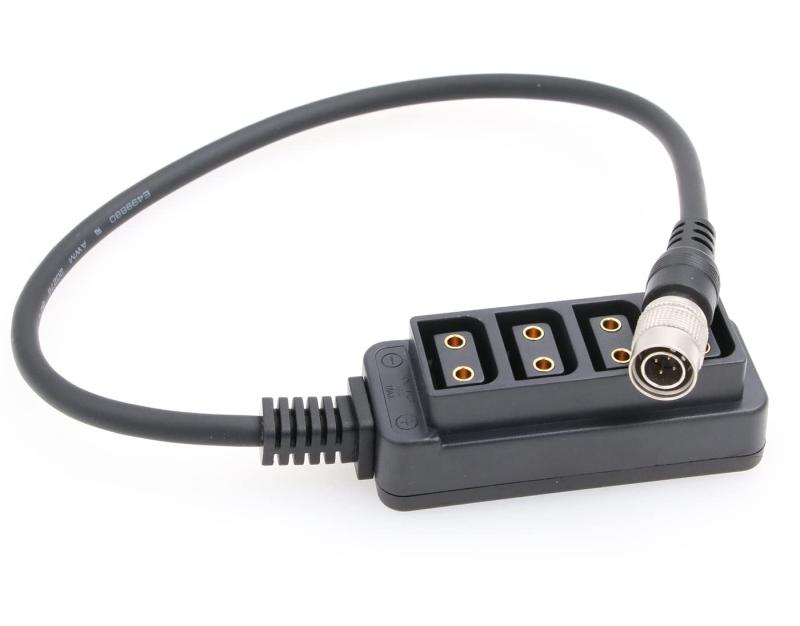 ZBLZGPヒロセ4ピンオス-4ポートDタップメスプリッタ電源ケーブル ソニーF55/FS7用