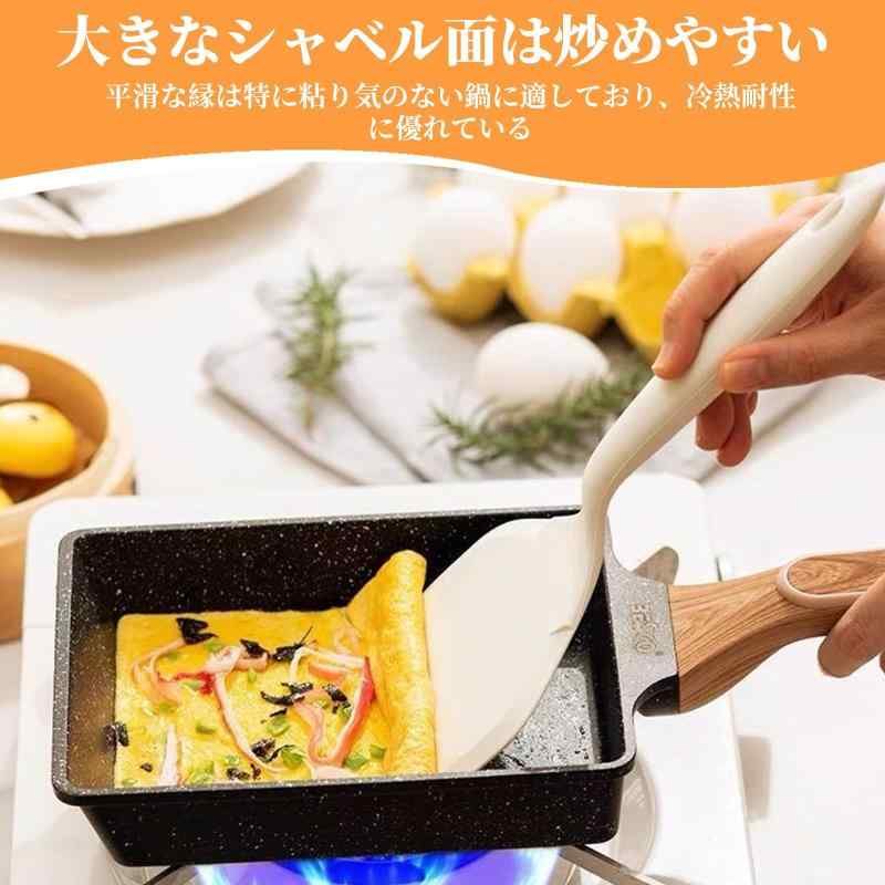 Doyime ヘラお好み焼きシリコン 玉子焼き フライ返し シリコンスパチュ シリコンスパチュ シリコン卵焼きスパチュラ シリコン ヘラ 料理用 調理器具 耐熱 調理器具 サンドイッチ ステーキ 魚 putera-10405586 GRATIQUE MIEI サンプル画像3