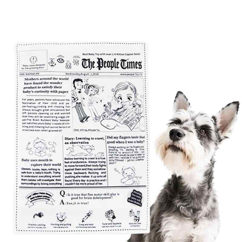 犬 おもちゃ 噛むおもちゃ 知育おもちゃ 清潔 歯磨き 犬専用新聞おもちゃ ストレス解消 耐久性 噛み耐性 水洗いOK 小/中型犬に適用 ストレス解消玩具 頑丈で耐久性がある【サイズ】26*18cm。おもちゃを丸めて遠くに投げて愛犬に取ってもらうこともできるし、地面に置いて愛犬が自分で遊ぶこともできます。【材質】布+音響紙（縫いが丈夫で、非常に耐久性があります。）【生地が柔らかく、噛みにくい】この犬の噛むおもちゃは布製で、丈夫に縫製されており、非常に耐久性があります。犬のおもちゃ 音の出るおもちゃ、水洗い可能です。【犬の歯を磨きと清潔】音の出犬用おもちゃ はより耐久のキャンバスから成っています。 犬がかみ砕き、かむとき、あなたの歯のプラークおよび食糧スラグを取除き、犬の口を健康保ち、口臭を防ぎます。犬の噛むおもちゃ屋外でも屋内でも、愛犬を楽しませたいお客さまに最適です。【ストレス発散】犬が噛むおもちゃに噛むと、音が出て犬の興味を引きます。同時に犬のストレスを解消し、飼い主が不在のときでも愛犬の孤独感を和らげることができます。