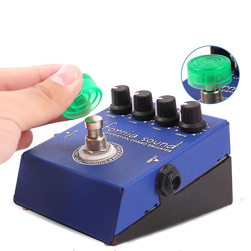 TRkin ギターエフェクタキャップエフェクタフットスイッチキャップ用The Effector Footswitch Hat 5個入（赤、黄色、緑、青、透明色） putera-10590325 GRATIQUE MIEI サンプル画像2