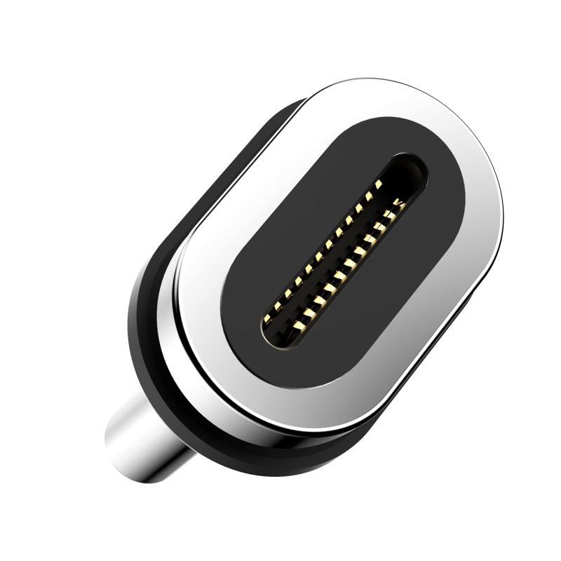 GRATIQUE MIEIのDuHeSin 24ピン マグネット式 USB C コネクター チップ ヘッド (3パック) ほとんどのタイプ C 電話ケーブル アダプター パッド タブレットデバイスに対応｜アングル2