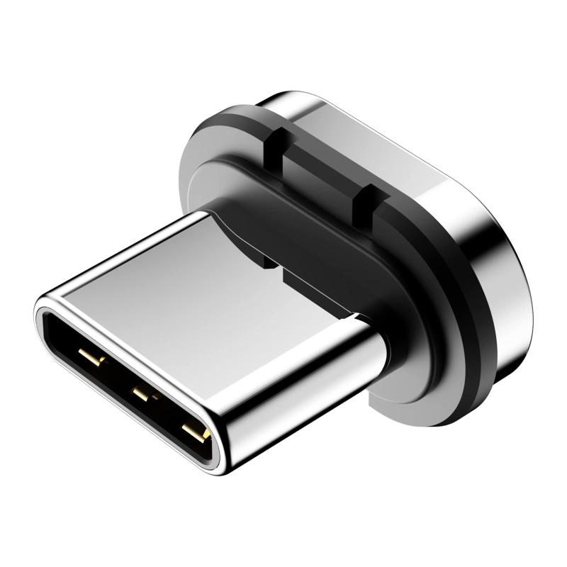 GRATIQUE MIEIのDuHeSin 24ピン マグネット式 USB C コネクター チップ ヘッド (3パック) ほとんどのタイプ C 電話ケーブル アダプター パッド タブレットデバイスに対応｜アングル3