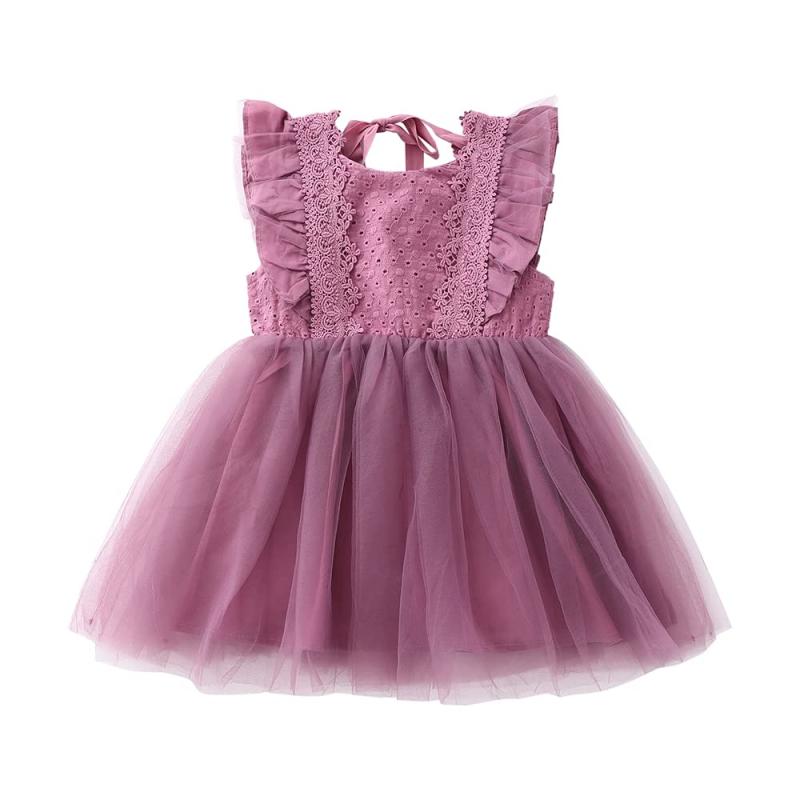 [Baby Nest] ベビー服 女の子 キッズ ワンピース ガールズ フォーマル 結婚式 ベビーギフト お宮参り 発表会 七五三 ベージュ 赤ちゃん 子供ドレス アンティーク レースドレス