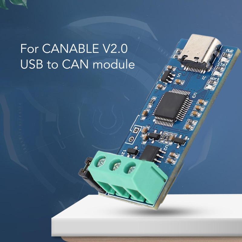 GRATIQUE MIEIのUSB to CAN モジュール Type C 電源変換アダプター CAN 2.0A CAN 2.0B CAN FD プロトコルバスアナライザー V2.0 LED インジケーター高性能｜アングル3