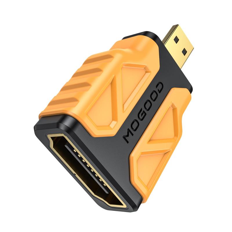 MOGOOD Micro HDMI変換HDMIアダプタ、4K@30Hz、をサポートし、HDR、ARC、3Dドルビー、コネクタはノートパソコン、タブレット、カメラ、プロジェクタ、ハイビジョンテレビなどに対応する